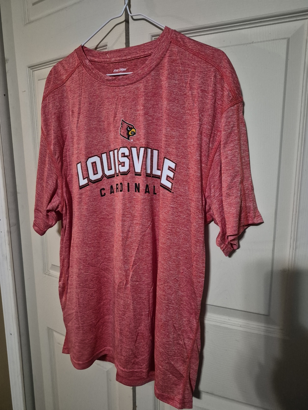Louisville Cardinals Red Heather Short-Sleeve Tee